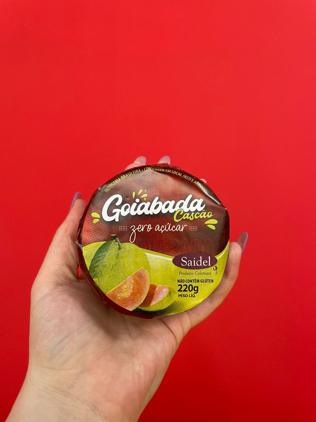 Goiabada cascão Saidel zero açúcar - 220 g.
