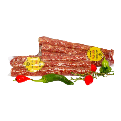 Linguiça curada de erva doce - Salumeria prima arte - peso aprox. 400 g.