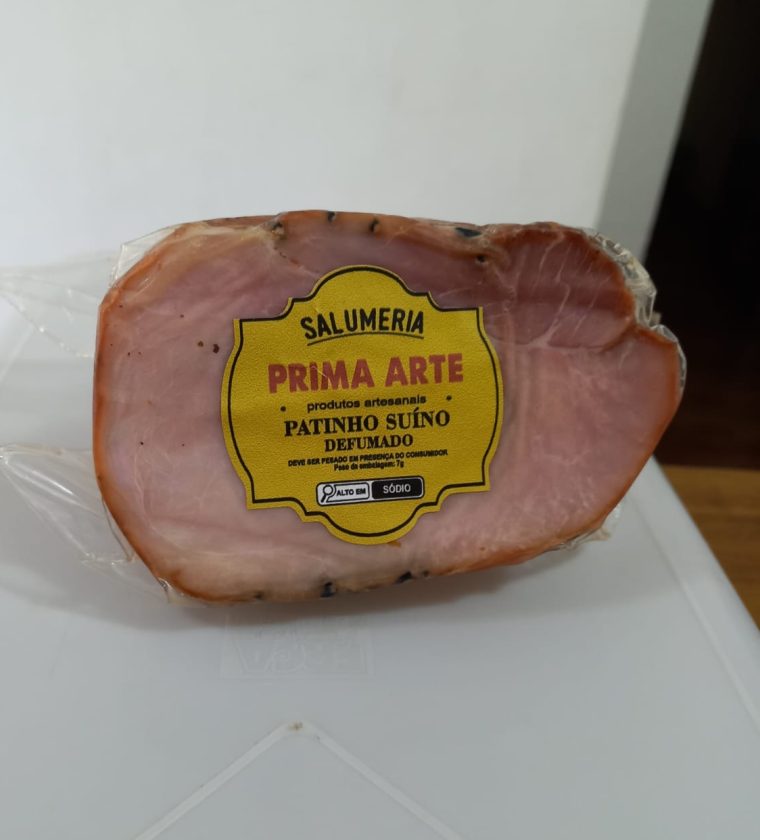 Patinho suíno defumado - 400g.