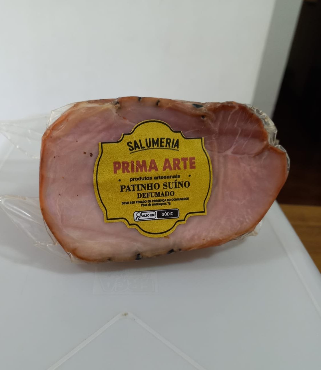 Patinho suíno defumado - 400g.